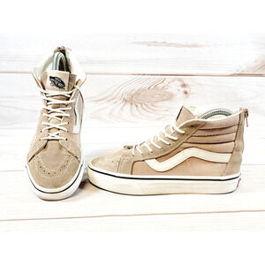 Vans SK8 Hi Reissue Zip DX V Tan Skating Shoes Unisex Sz MENS 3.5 Womens 5